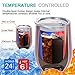 NEWBEA 12 oz Wine Tumbler with Lid, Double Wall Vacuum Insulated Stemless Glass, Stainless Steel Wine Cup Perfect for Wine, Coffee, Drinks, Champagne, Cocktails