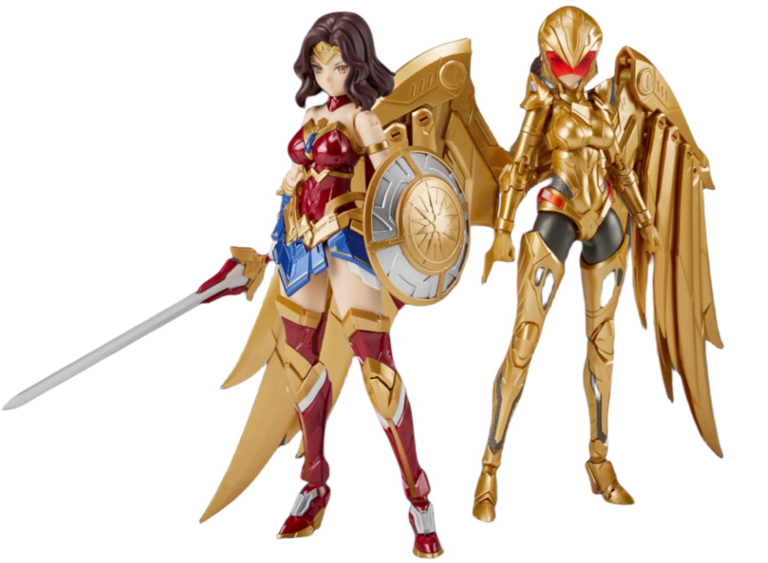 HiPlay MS General Plastic Model Kits: Wonder Lady, Dual-Body Mecha Musume, Anime Style 1:10 Scale Collectible Female Action Figures DC-01