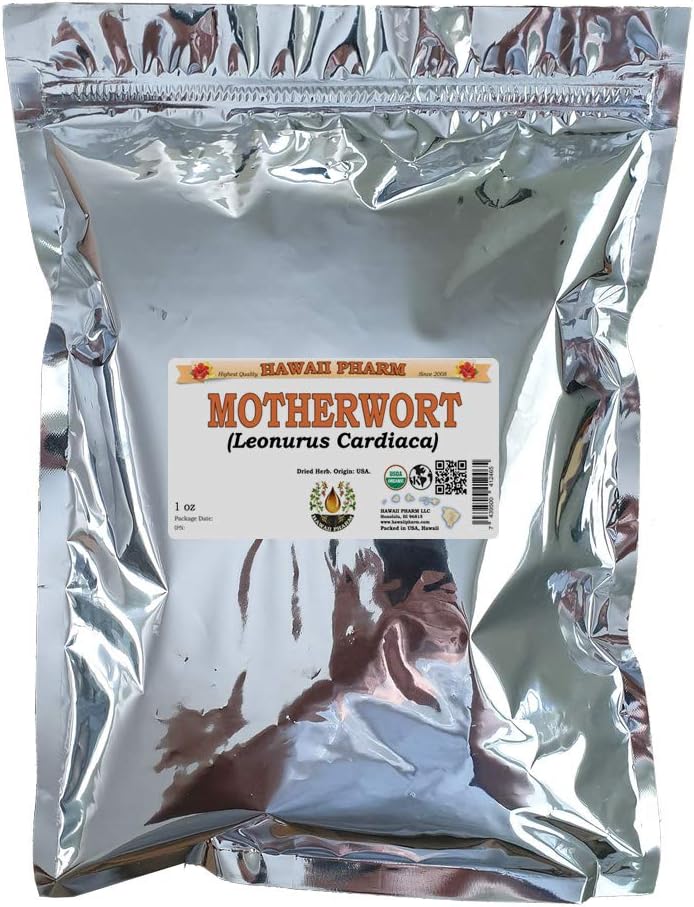 Certified Organic Motherwort, Lion's Tail (Leonurus Cardiaca) Dried Herb 1 oz