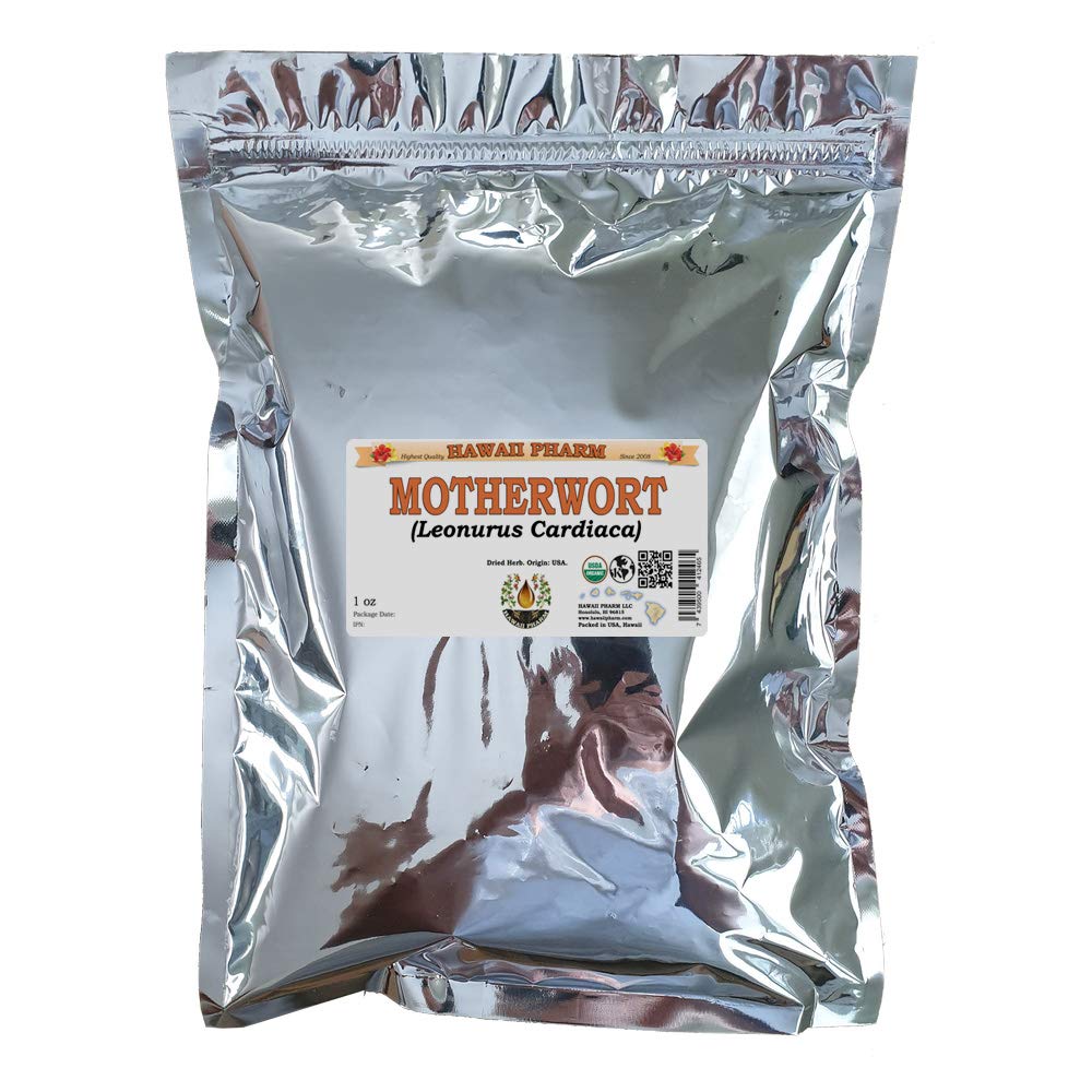 Certified Organic Motherwort, Lion's Tail (Leonurus Cardiaca) Dried Herb 1 oz