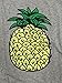 ZAWAPEMIA Womens Graphic Tshirt Summer Cute Pineapple Printed Tee Tops S