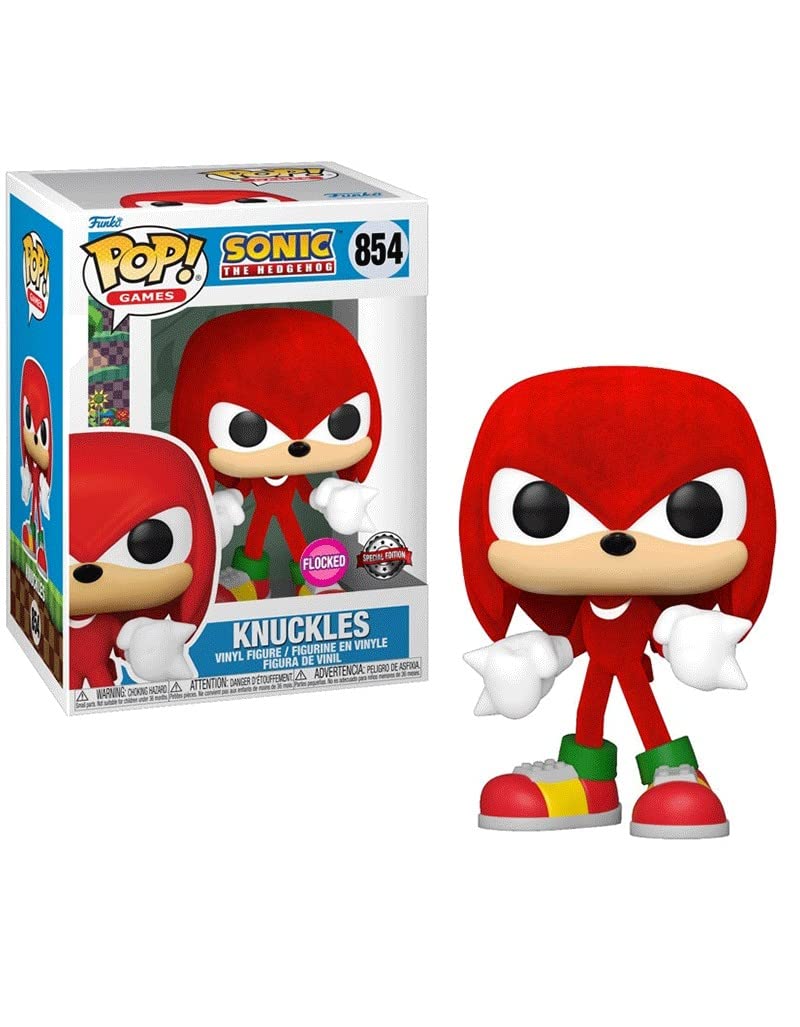 Funko POP! Games #854 Sonic The Hedgehog Limited Edition Flocked Knuckles