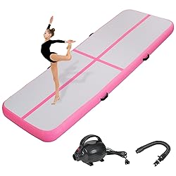 KIKILIVE Inflatable Gymnastics Tumbling Mat 16ft