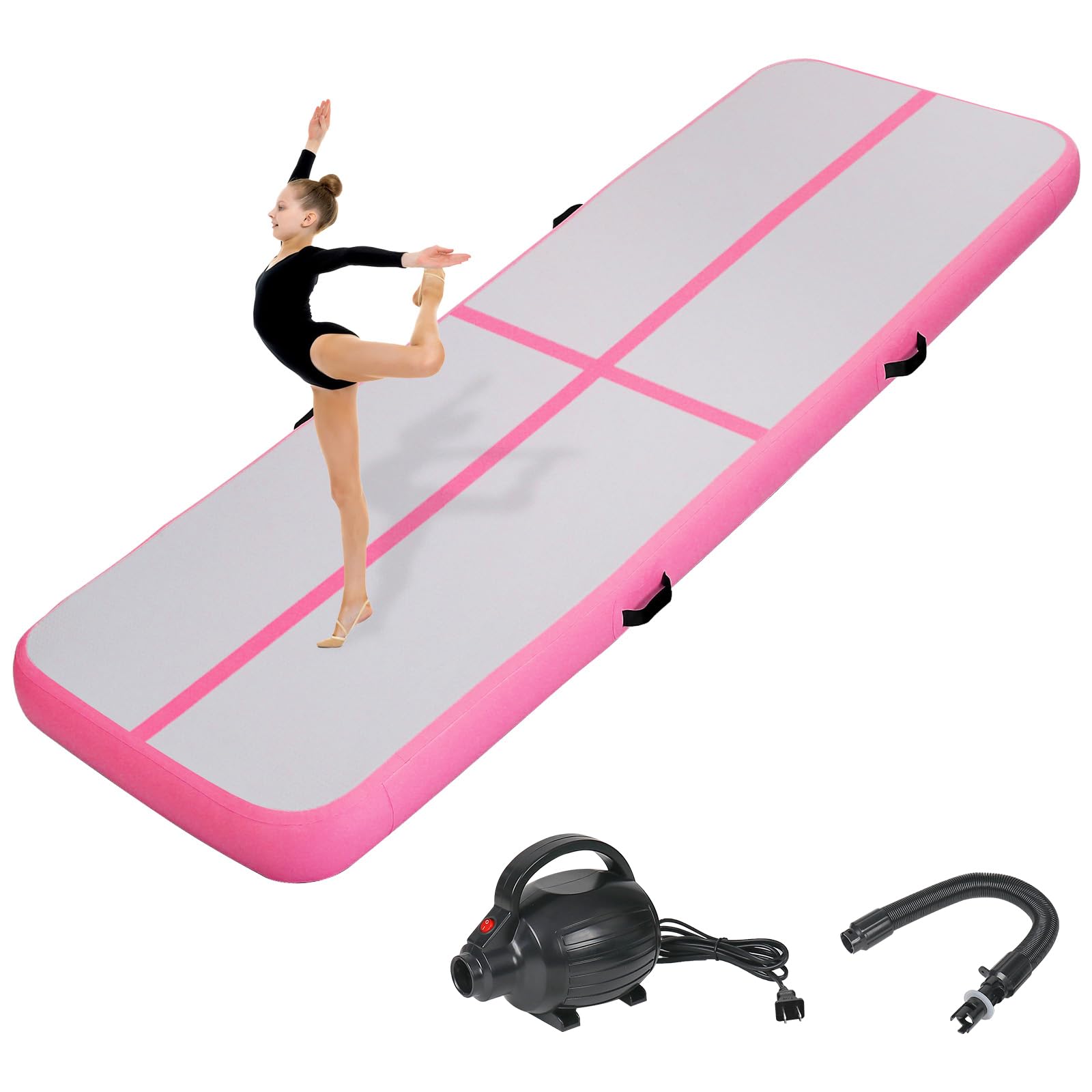 KIKILIVE Inflatable Gymnastics Tumbling Mat 16ft