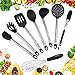 GFK Kitchen Utensils - Set of 8 Cooking Utensils - Made of Silicone and Stainless Steel - Used For Serving Food, Cooking, and Baking - Amazing Nonstick and Non-scratch Heads