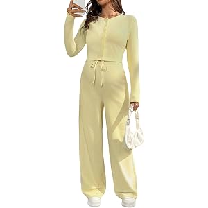 MakeMeChic Women's Maternity Two Piece Summer Sets Button Down Shirt Drawstring Pants Pregnancy Outfits