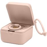 BIBS Pacifier Box with Loop for Storing &amp; Carrying Soothers | 100% BPA Free Material | Designed &amp; Made in Denmark | Blush