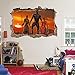 Black Panther Movie 3D Smashed Wall Sticker Decal Decor Art Mural Marvel J967, Large