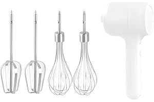 Professional Grades Hand 18000 with Interchangeable Attachments 1200ml Capacity Ergonomic Handle Baking Enthusiast Large