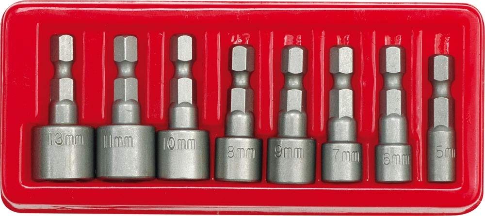 8tlg. Stecknuß Bit Satz 5-13 mm für Akkuschrauber