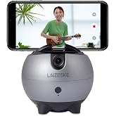 LA8 360 Rotation Auto Tracking Handsfree Face Body Motion Phone Mount | No App Required, for Facebook YouTube TikTok Live Vlog Streaming Video