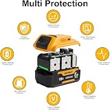 Powarobor 18V 5.5Ah Lithium Battery for Dewalt XR DCB184 DCB182 DCB183 DCB200 view 3