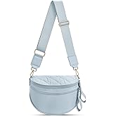 oscaurt Puffer Crossbody Bag Bum Bag for Women Spacious Cross Body Travel Purse Quilted Shoulder Handbag