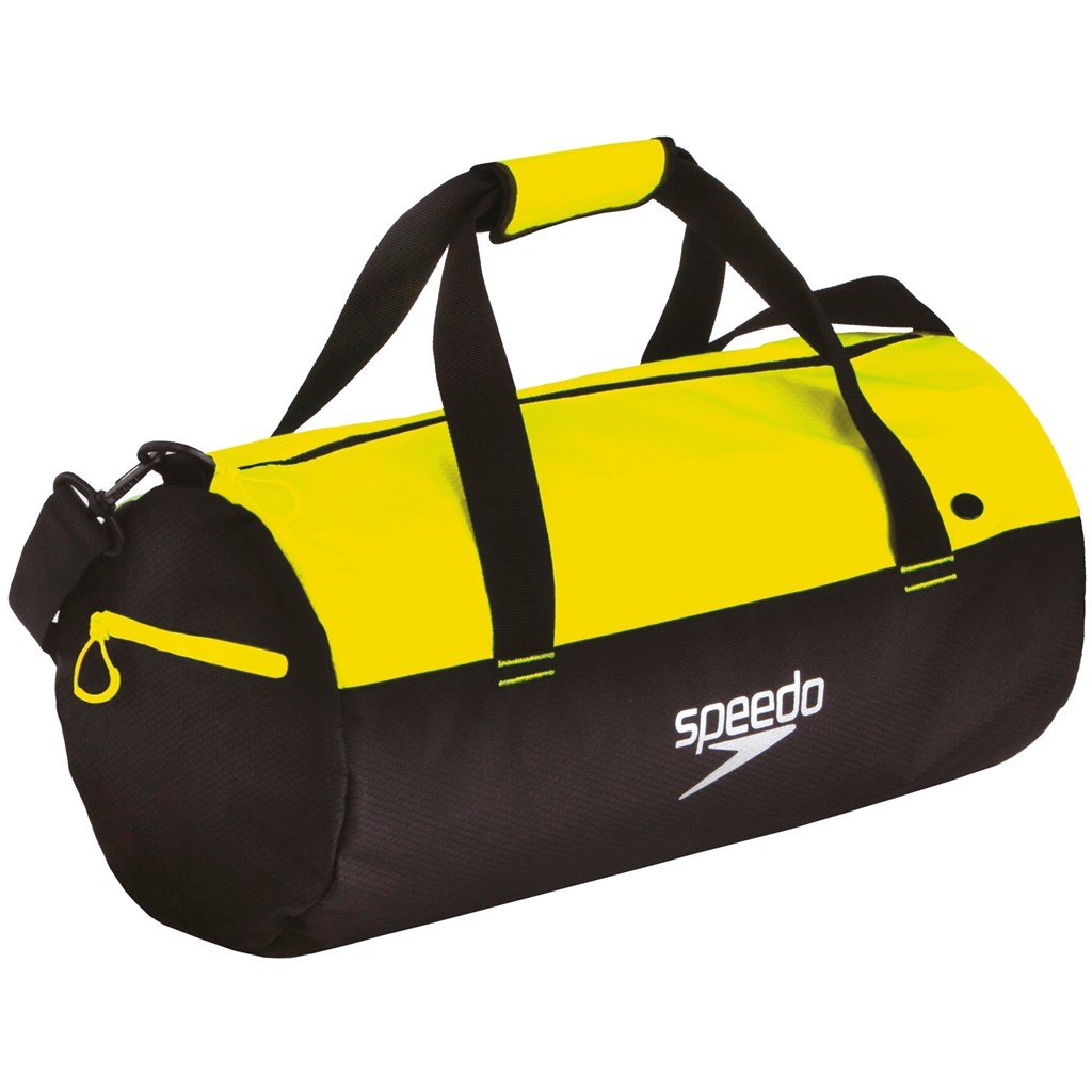 Speedo Duffel Bag - Black/Fluo Yellow, One Size