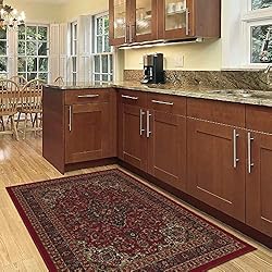 Machine Washable Medallion Oriental Design Non-Slip