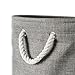 DII Collapsible Variegated Polyester Storage Bin, Large, Gray