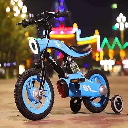 M Yn Kids Bikes With Stabilisers Balance Bike Motorbike Freestyle Girl S Boy S Kids Children Child Bicycle Bike 18 21 4 Colours Color Blue Size 18inch Amazon Co Uk Sports Outdoors