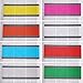 32 Pieces Guided Reading Strips Highlight Strips Colored Overlays Bookmark Plastic Read Strips with Scale for Children, Teacher, Dyslexia People, Reading Beginner