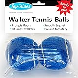 Top Glides Precut Walker Tennis Ball Glides (Dark Blue)