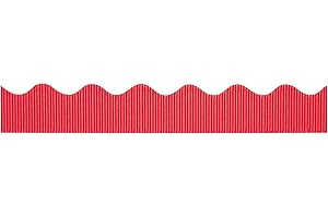 Pacon Bordette Decorative Border, 2.25" X 50 Ft Roll, Flame Red