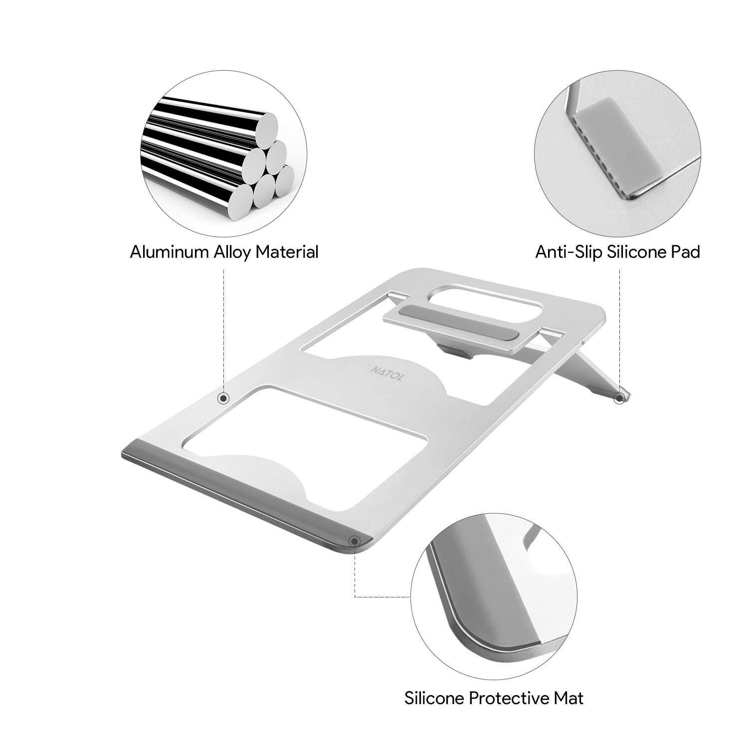 NATOL Supporto per PC Portatile, Supporto per Notebook 11\