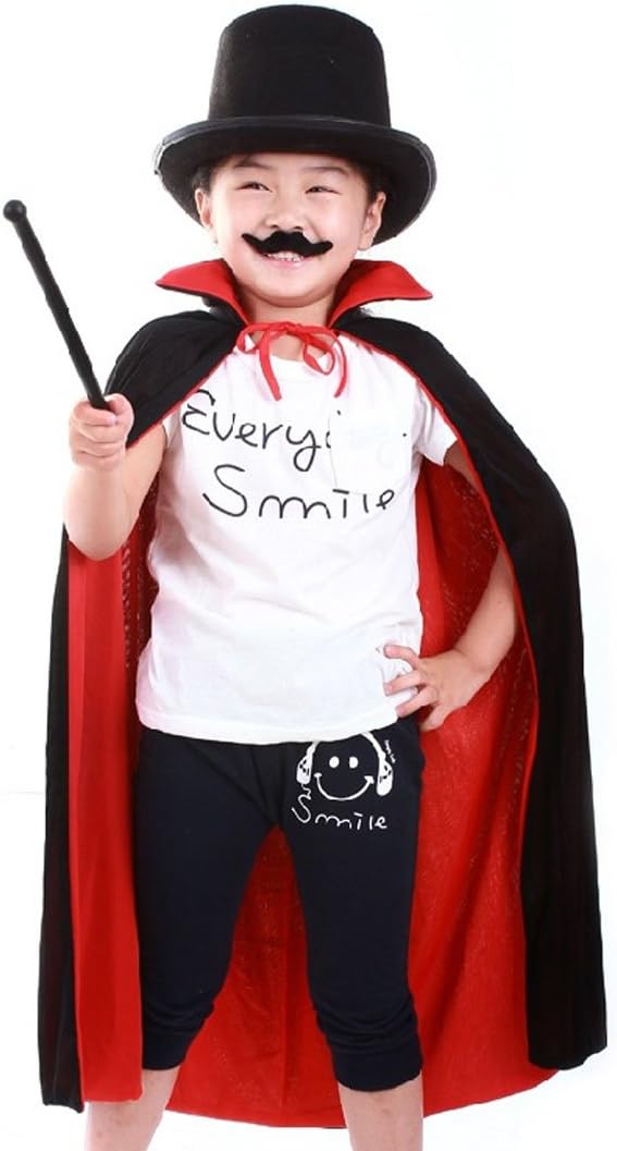 Children Halloween Cloak without Hooded Role Play Costume Christmas Cosplay Cape Playwear for School Dress Up