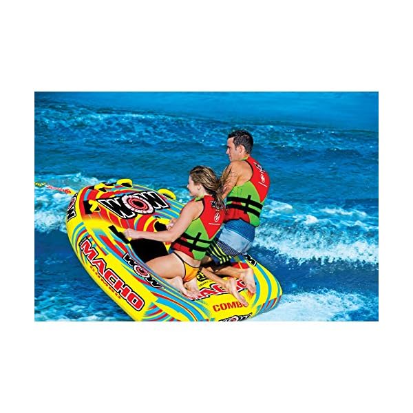 WOW-Sports-WOW-World-of-Watersports-Macho-16-1010-1-to-2-Person-Towable-Tube-Multiple-Riding-Positions