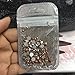MIOBLET 300 Piece Mix Size SS3-SS30 Rose Gold Crystal Gem Nail Rhinestones Manicure Nail Gems Flatback Non Hotfix Glitter 3D Nail Art Gems Stones DIY Nails Decorations Rhinestone Accessories