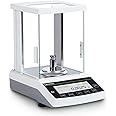 LACHOI Analytical Balance 0.1mgx120g High Precision Laboratory Scale 0.0001g Accuracy Lab Scale Digital Balance Scale Jewelry Scale Analytical Balance 0.0001g (120g/0.1mg with Calibration Weight)