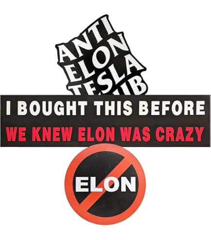 Adesivo Anti Elon Tesla Club - Sticker Divertente Per Paraurti Auto - Foto 5