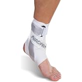 AIRCAST A60 Ankle Support Brace, Left Foot, White, Small