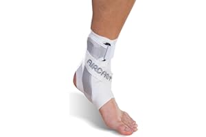 Aircast A60 Ankle Support Brace, Left Foot, White, Medium