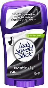 Lady Speed Stick Deodorant Powder Fresh Invisible Dry 1.4oz 3 Pack view 2