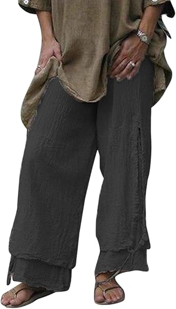 linen palazzo pants plus size