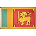 AZ FLAG - Sri Lanka Flag - 2x3 Ft - 100D Polyester Sri Lankan Banner with Two Metal Grommets - Fade Resistant - Vivid Colors - 2' x 3' Feet - 90x60 Cm