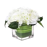 Fule Artificial Silk Rose Flower Centerpiece