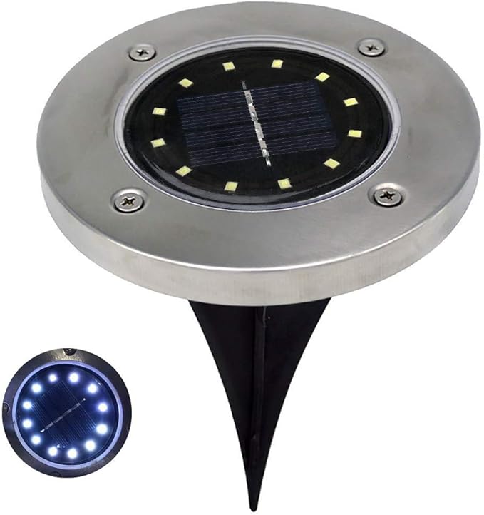 Dicomi 12-LED Leuchte Solar Power Begrabenes Licht Boden Lampe