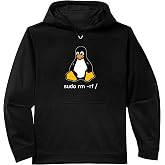 Tux Linux Penguin - Sudo rm -rf/computer science computer Performance Hoodie