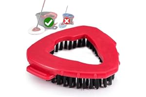 HOCIECE Scrub Brush Compatible with O-Cedar EasyWring 1-Tank System,Scrubber Mop Head for Ocedar Spin Mop Stiff Bristle Scrubbing， for Bathroom, Kitchen, Tub and Tile (Not Fit RinseClean 2-Tank)