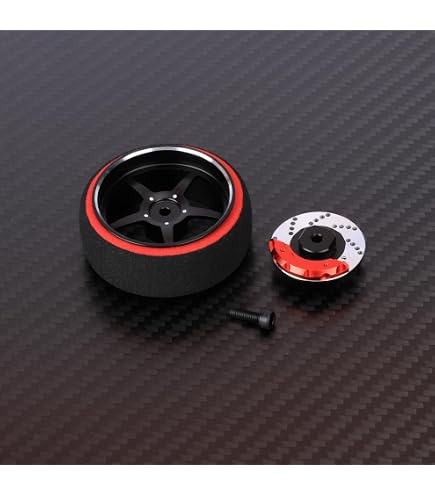 COOL RACING Volant de rechange en aluminium pour émetteur SANWA MT4 MT5 M12 M17, FUTABA 4PX 7PX 10PX, FLYSKY NB4, WFLY X9 (type A-rouge