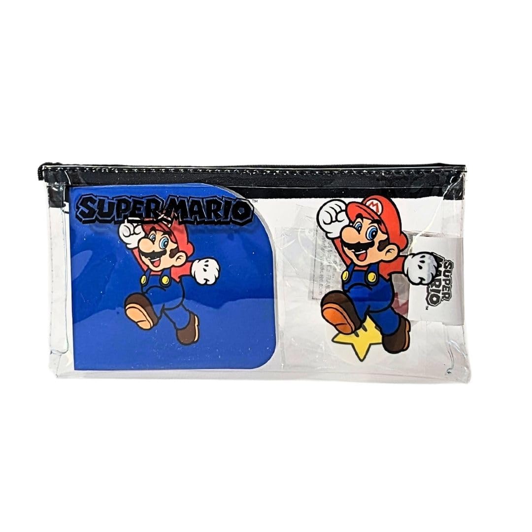 mybagstory Super Mario Boy's Pencil Case – Flat Filled Pencil Case – Transparent – Children's – School – Kindergarten – Daycare – Primary – Boys Pencil Case – Gift Idea – 18.5 cm, Transparent Sonic, 23DSMA309TVC