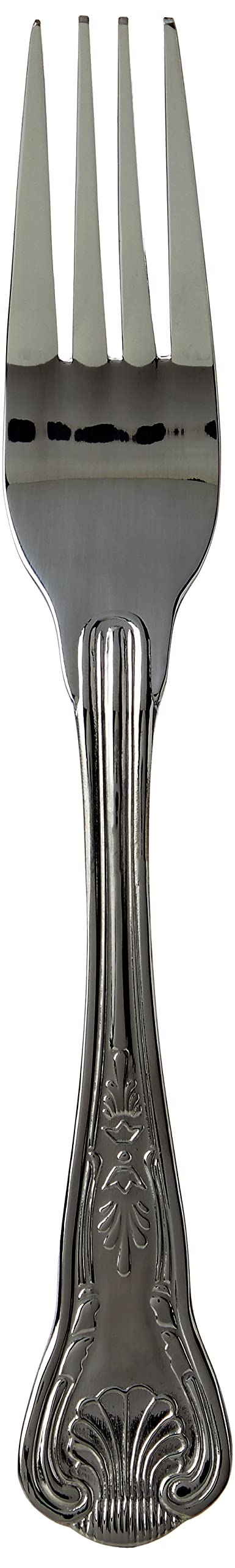 Genware Kings Cutlery Table Forks - Pack of 12 | Stainless Steel Cutlery, Kings Forks