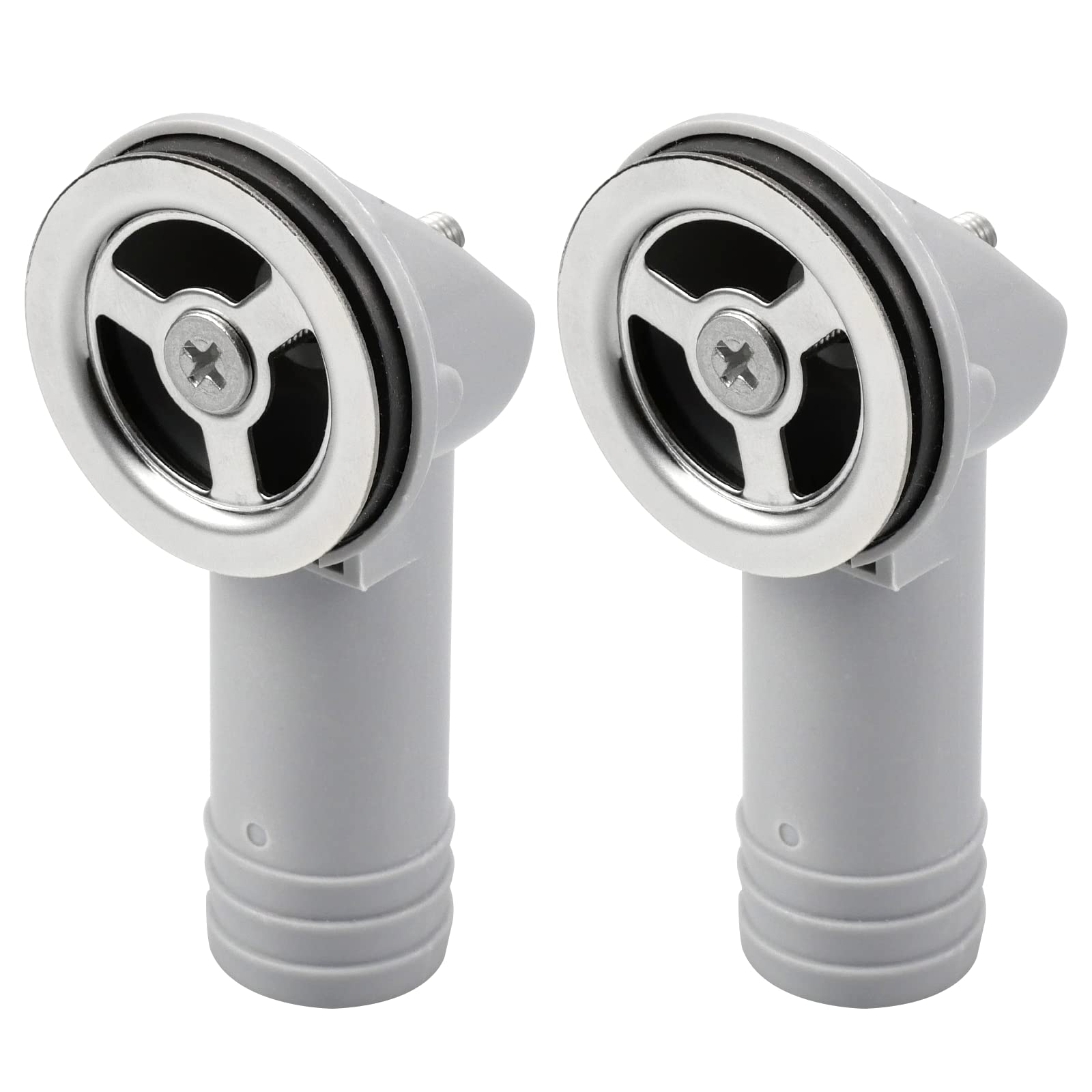 Hinata 2Pcs Overflow Pipes Wash Basin Overflow Head Sink Overflow Head Overflow Pipe for Sink- Round Interface