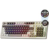 RK ROYAL KLUDGE N99 Wireless Mechanical Keyboard with Smart Display Screen & Knob, BT/2.4G/USB-C, 96% Hot Swappable Custom Keyboard, Pre-lubed Linear Switches, 7500mAh Battery, 98 Keys