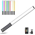 Hagibis RGB Photography Light Wand, Handheld LED Video Light 9 Colors, with Built-in Rechargable Battery and Remote Control, 1000 Lumens Adjustable 3200K-5600K