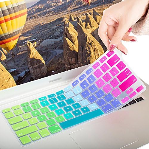 Keyboard Protector for MacBook Air 13" Ultra Thin Skin Cover for MacBook Pro 13" 15" 17" with or without Retina Display (Cute Rainbow)