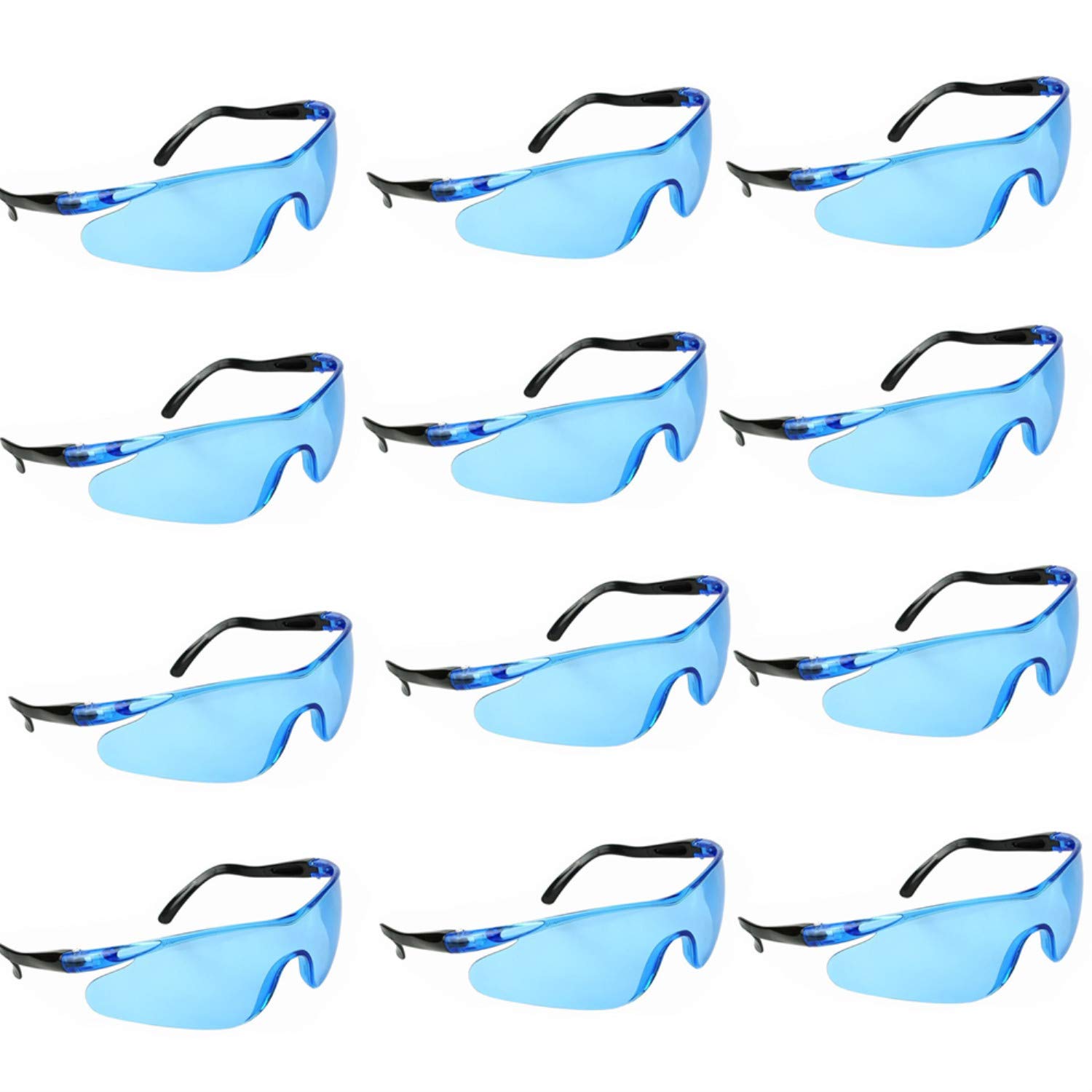 YAAVAAW Safety Glasses-12 Pack Protective Glasses, Goggles for Eye Protection - Great for Kids' Nerf Gun Battles & Lab Work