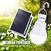 LightMe Solar Light Bulb Portable 140LM Solar Powered Led Bulb Lights Outdoor Solar Energy Lamp Lighting for Home Fishing Camping Emergency Tent Shed Chicken Coop