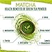 Pure Matcha Green Tea Powder - 100% Organic Culinary Grade for Cooking & Baking. Drink Mix for Health Smoothies, Lattes & Green Drinks - Super Daily Antioxidant & High Energy Supplement Starter Kit