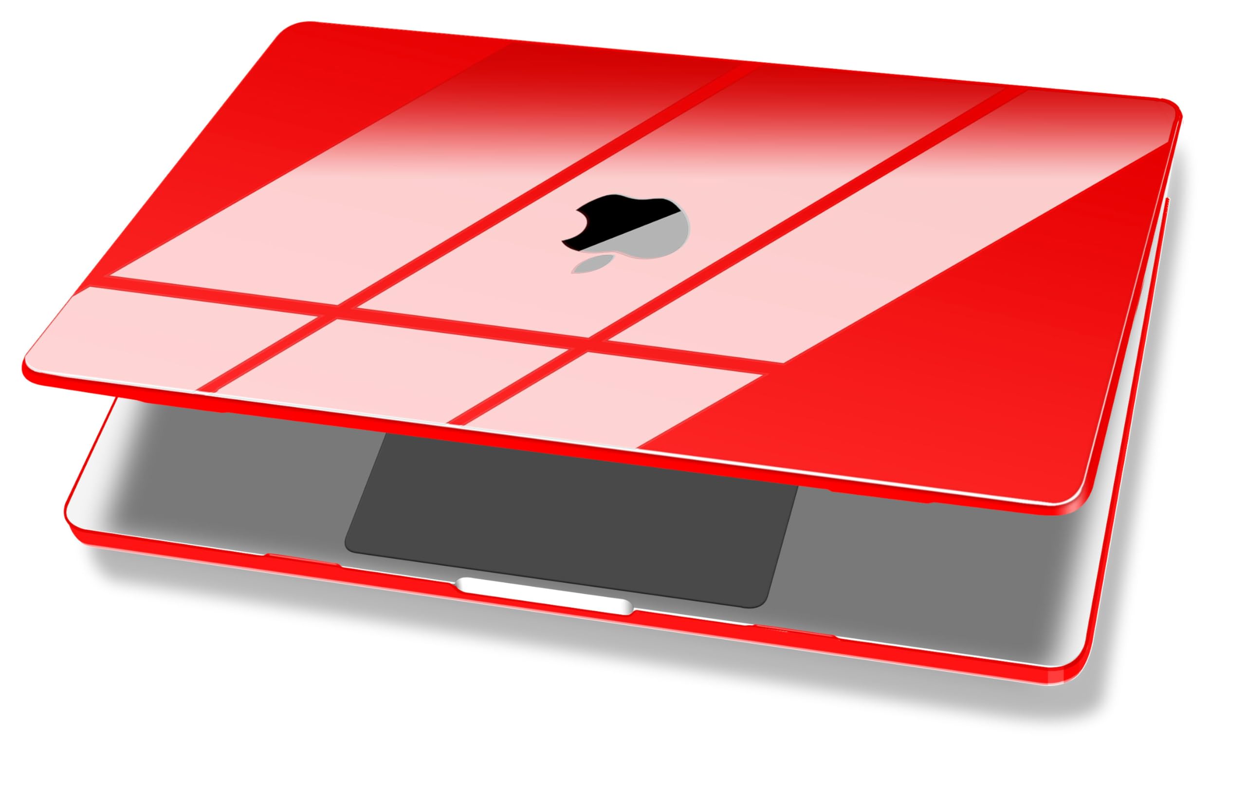 UESWILL Compatible with 2022-2026 MacBook Air 13 inch M5 M4 M3 M2 Case Model A3449 A3240 A3113 A2681, Glossy Crystal Hard Shell Cover + Microfiber Cloth, Red